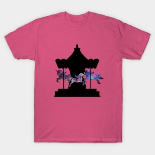 Unicorns Carousel Galaxy T-Shirt